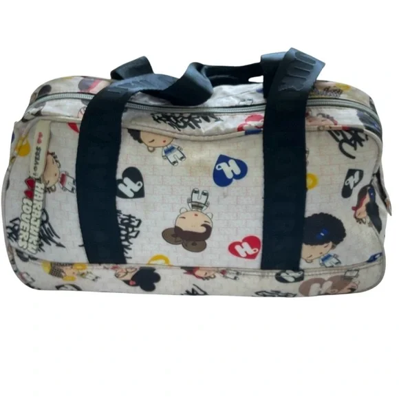 Harajuku Lovers Graffiti Purse/Handbag with Black Canvas Straps/Handles - Picture 2 of 13